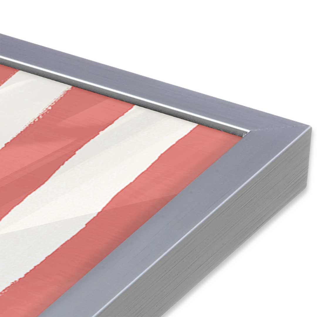 [Color:Polished Chrome], Picture of art in a Polished Chrome frame at an angle