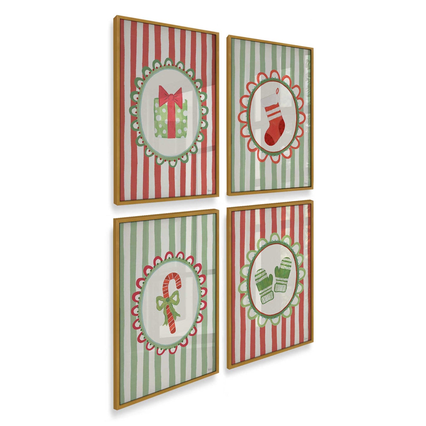 [Color:Polished Gold], Picture of art in a Polished Gold frame of the corner