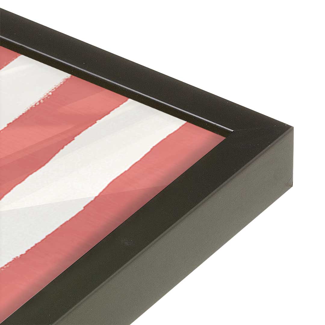 [Color:Satin Black], Picture of art in a Satin Black frame of the corner