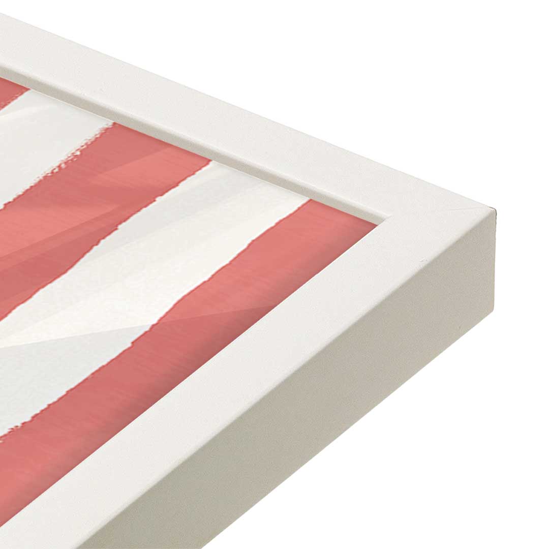 [Color:Opaque White], Picture of art in an Opaque White frame of the corner