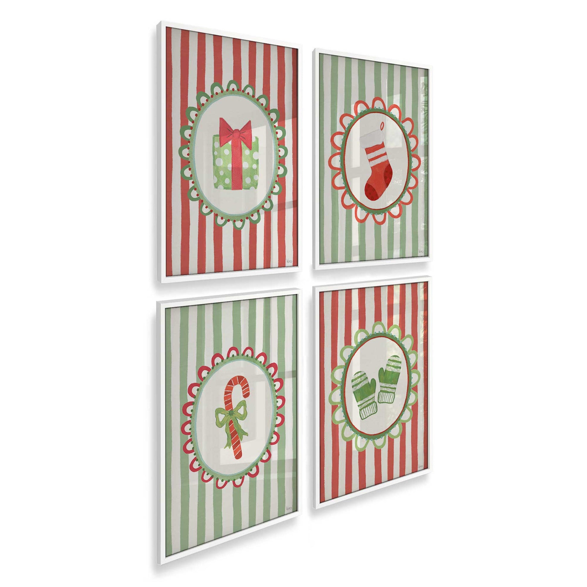 [Color:Opaque White], Picture of art in an Opaque White frame at an angle