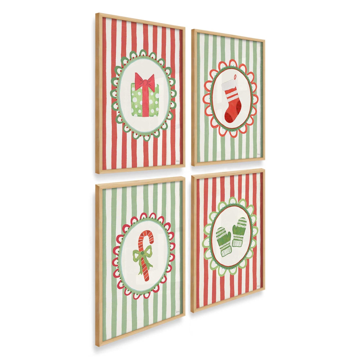 [Color:American Maple], Picture of art in an American Maple frame at an angle