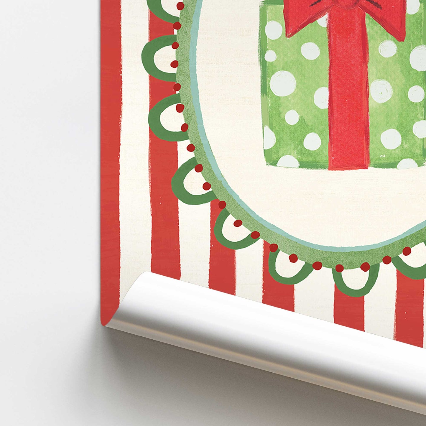 [color:Rolled Print], Picture of close up of art