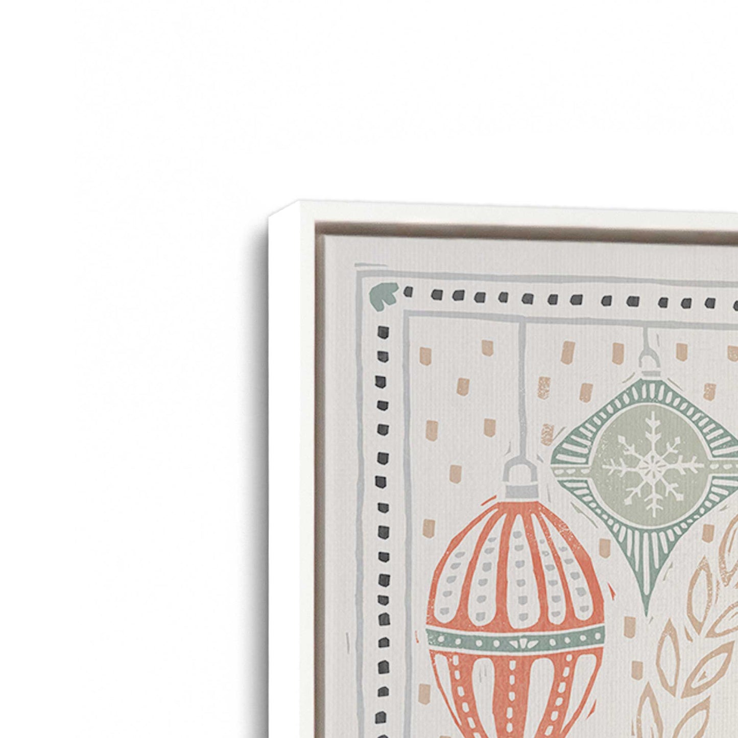 [Color:Opaque White], Picture of art in a White frame at an angle