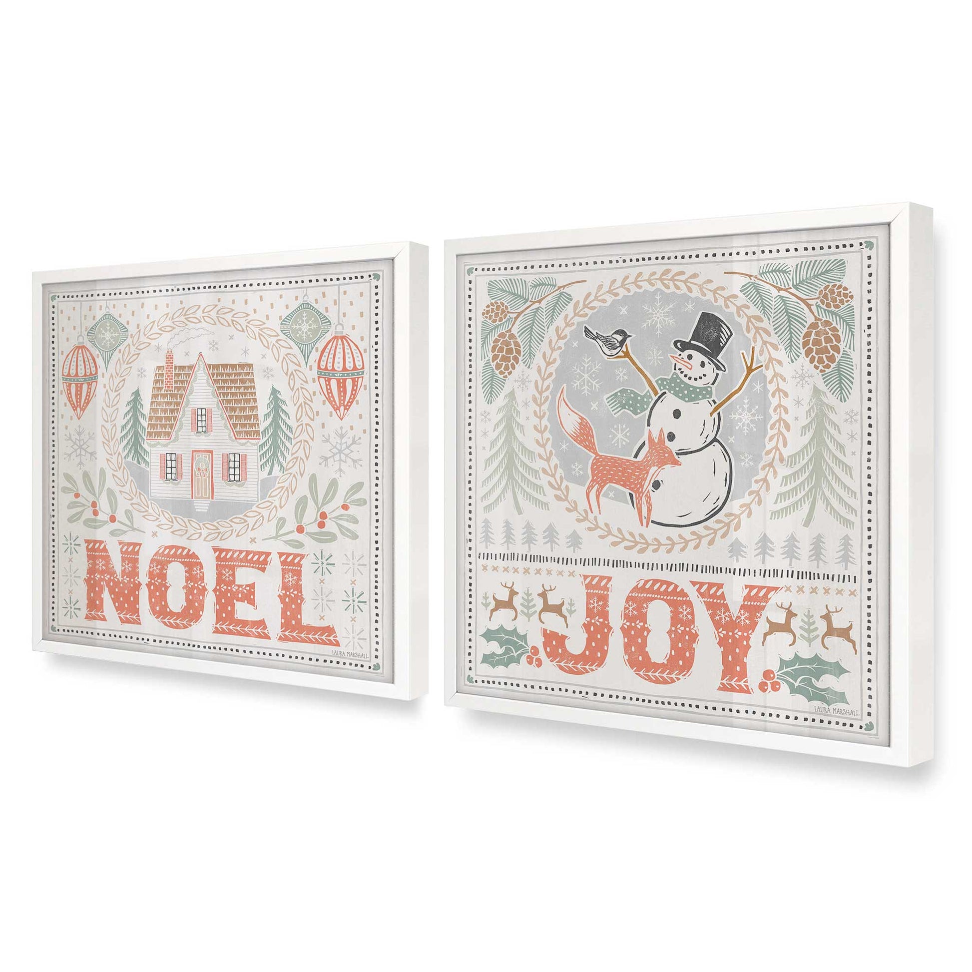 [Color:Opaque White], Picture of art in an Opaque White frame at an angle