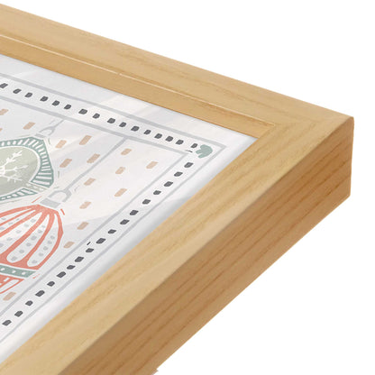 [Color:American Maple], Picture of art in an American Maple frame of the corner