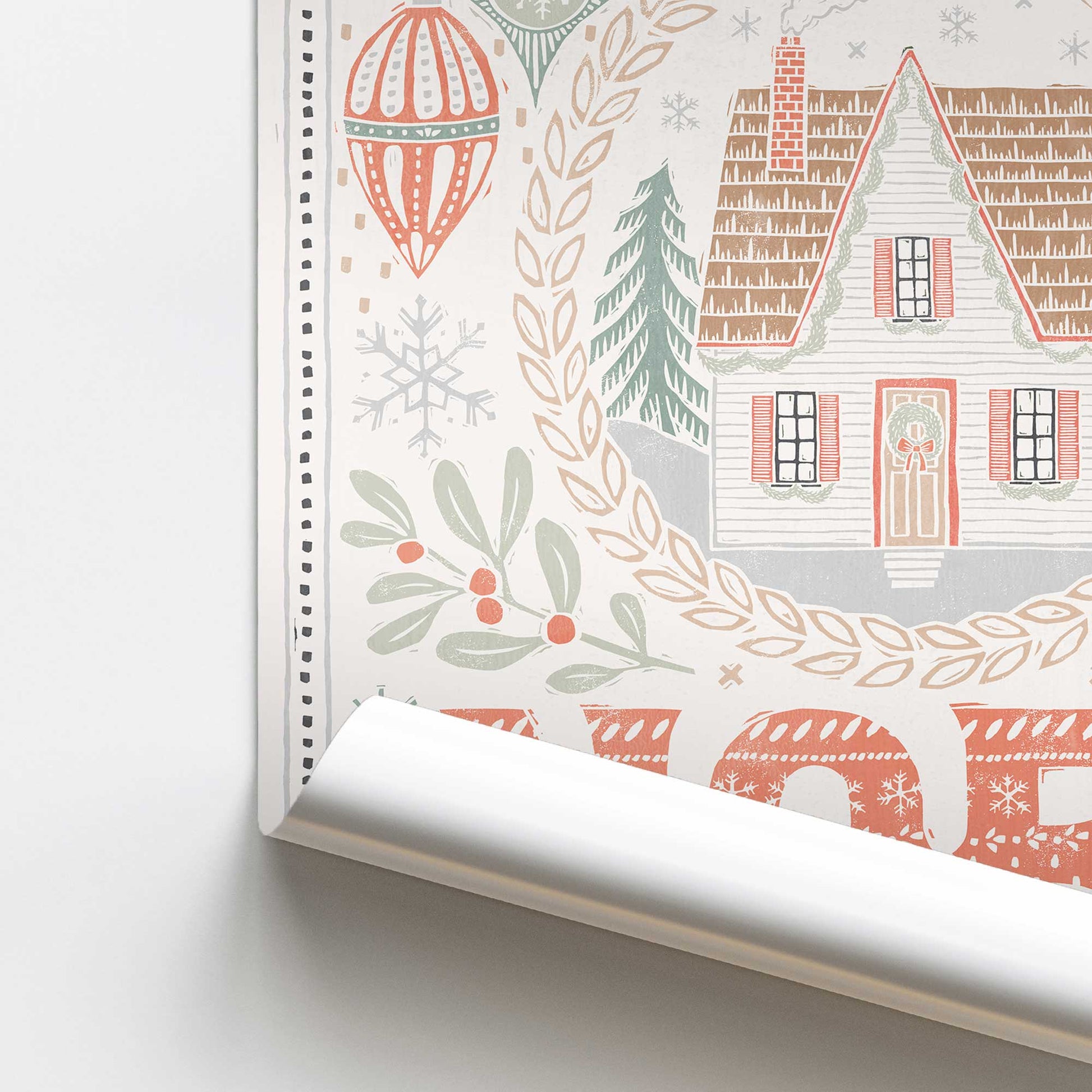 [color:Rolled Print], Picture of close up of art