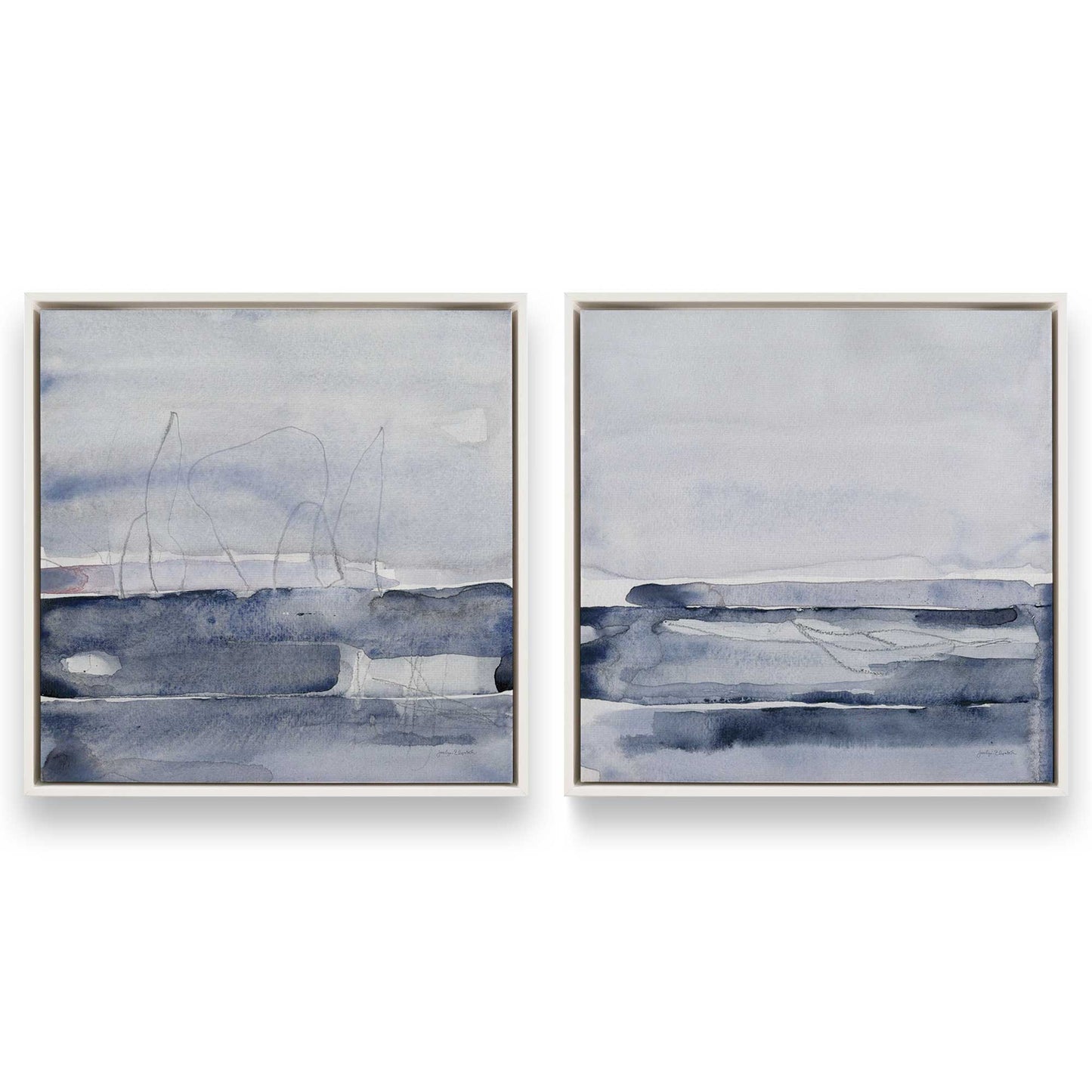 [Color:Opaque White], Picture of art in a White frame