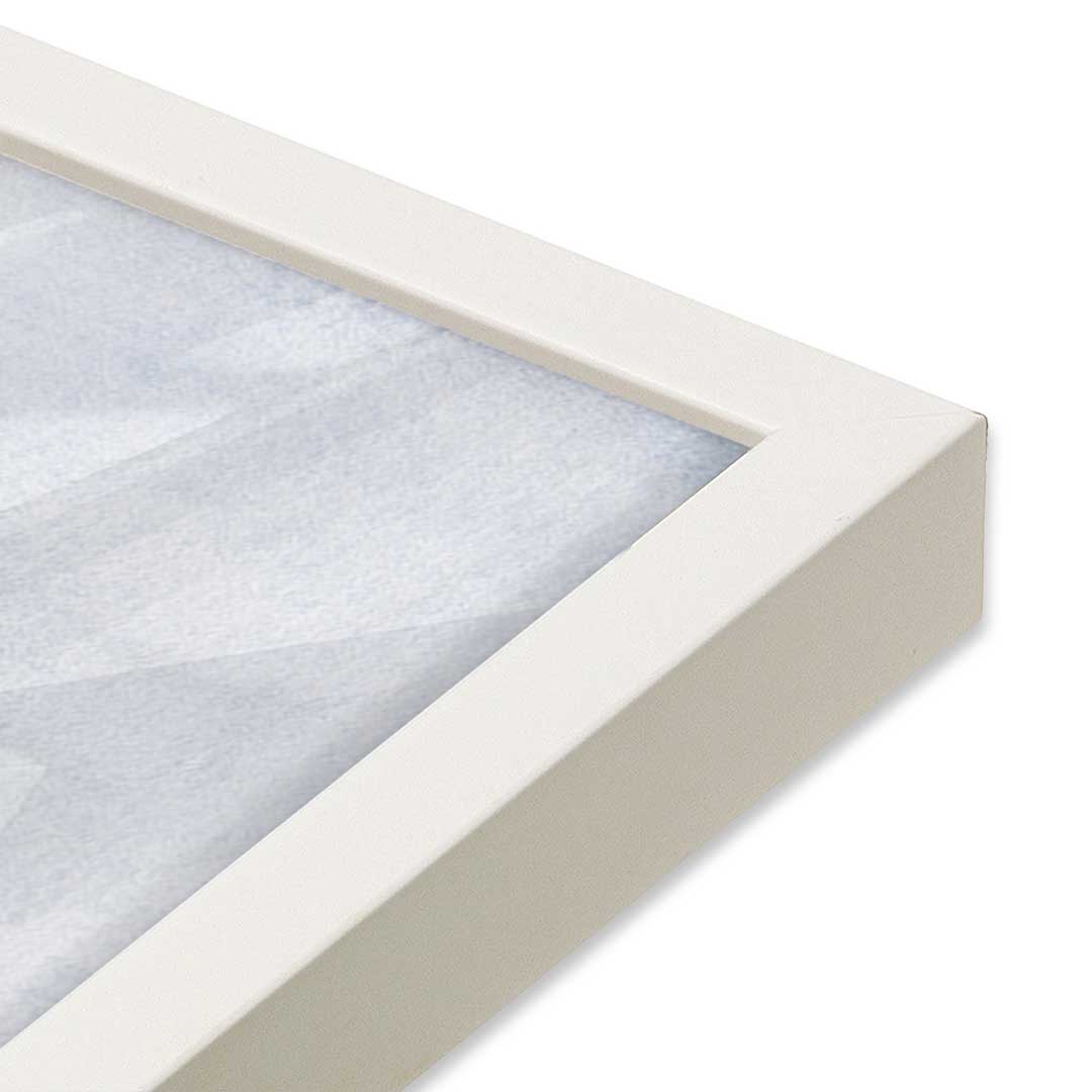 [Color:Opaque White], Picture of art in an Opaque White frame of the corner