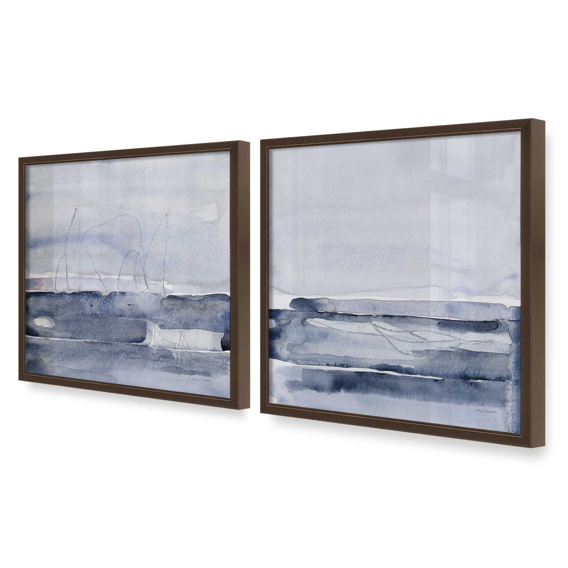 [Color:Belvinder Brown], Picture of art in a Belvinder Brown frame at an angle