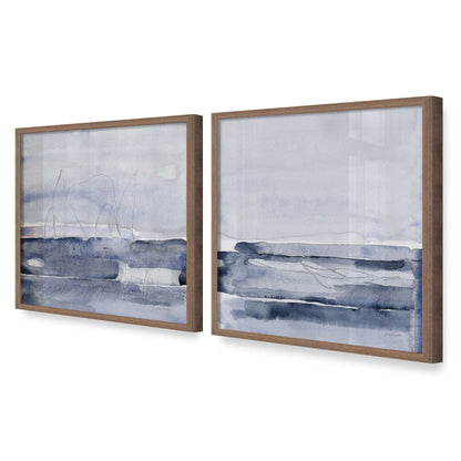 [Color:Walnut], Picture of art in a Walnut frame at an angle