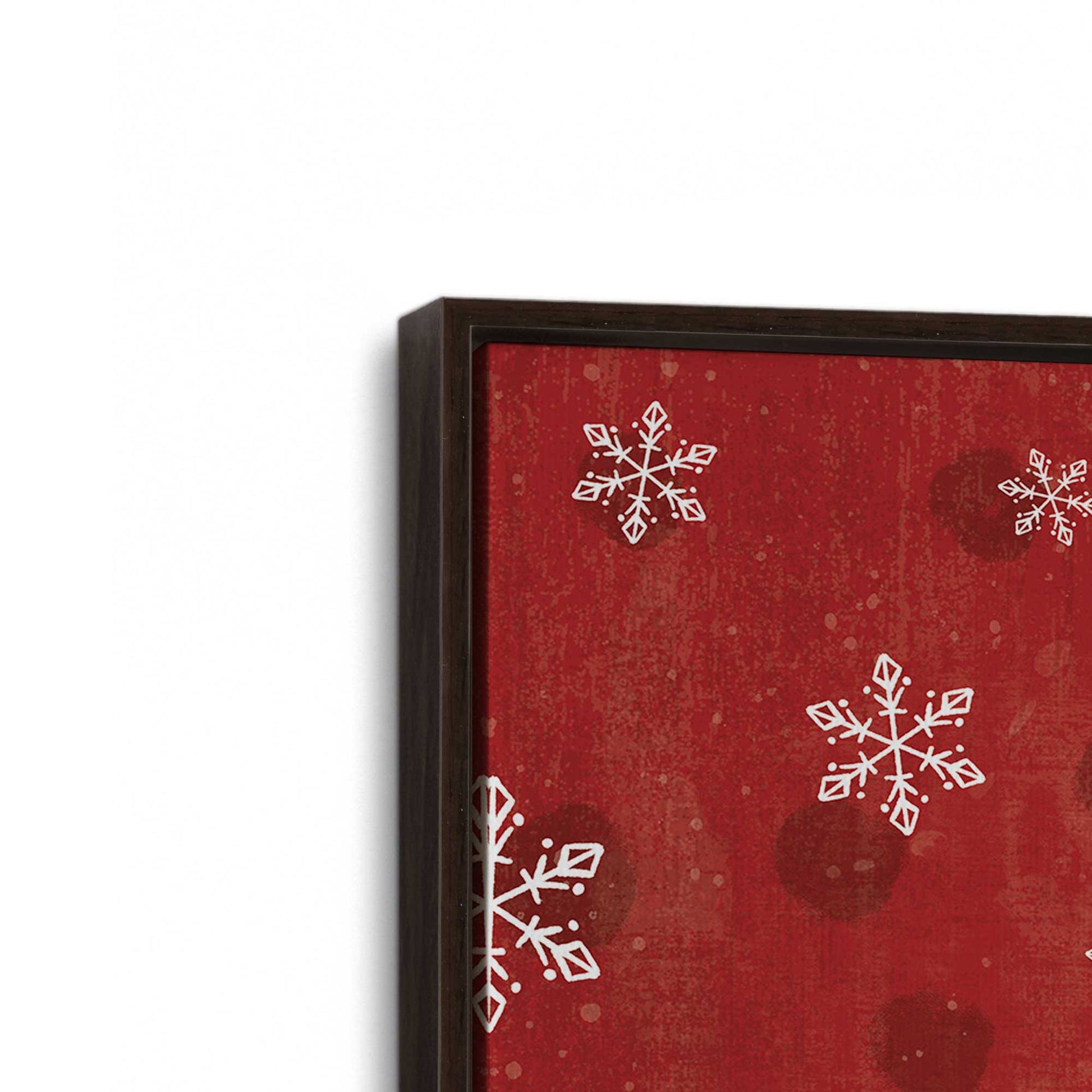 [Color:Espresso], Picture of art in an Espresso frame at an angle