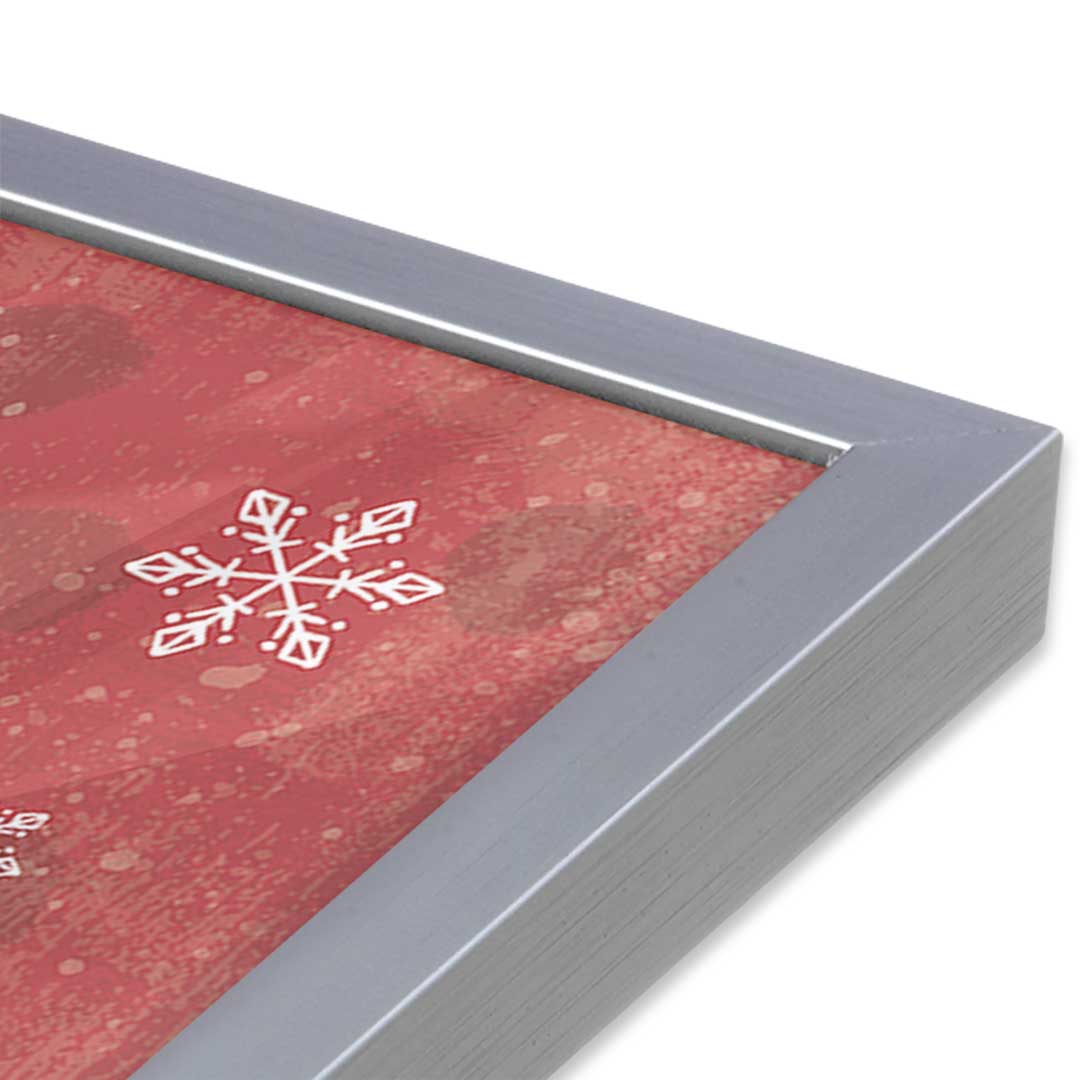 [Color:Polished Chrome], Picture of art in a Polished Chrome frame at an angle