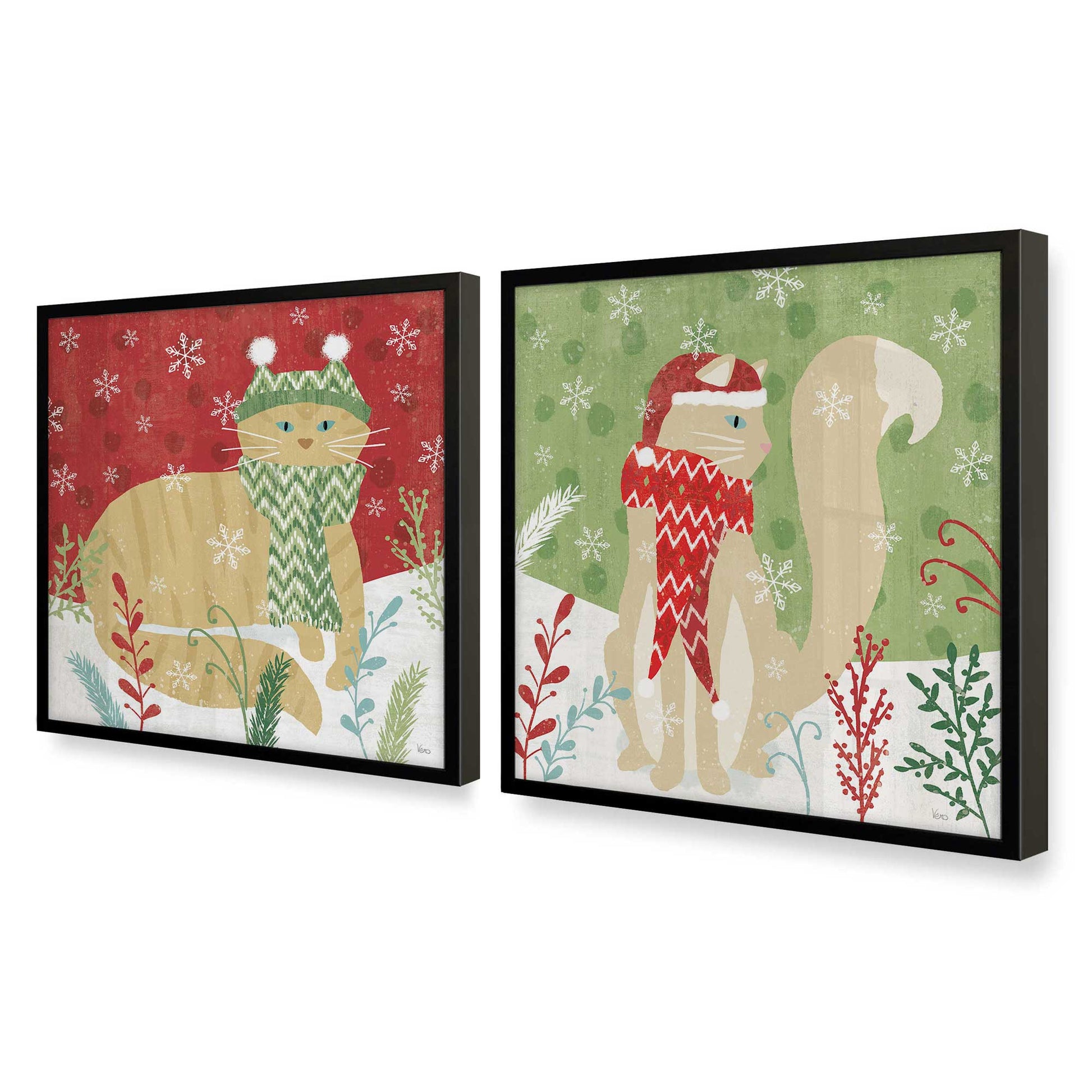 [Color:Satin Black], Picture of art in a Satin Black frame at an angle