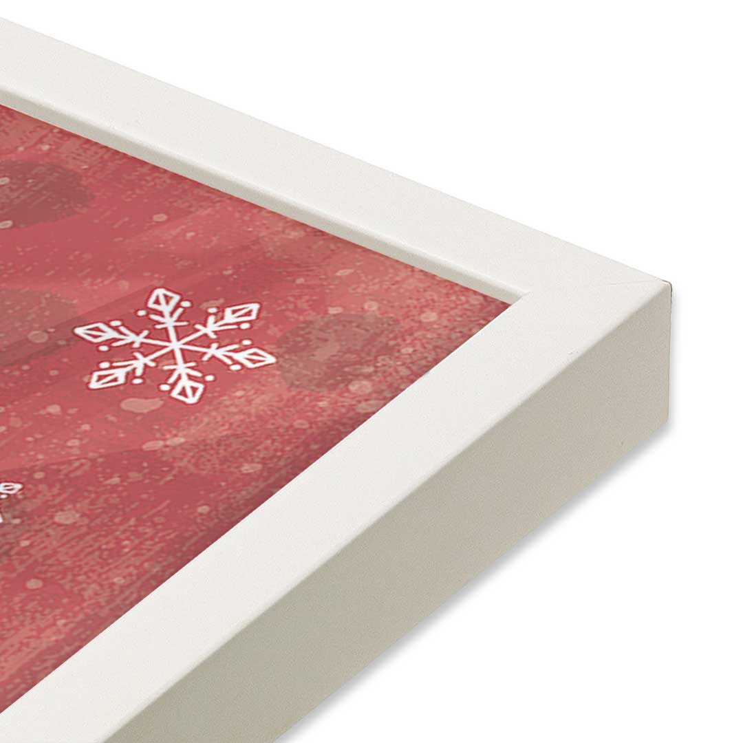 [Color:Opaque White], Picture of art in an Opaque White frame of the corner