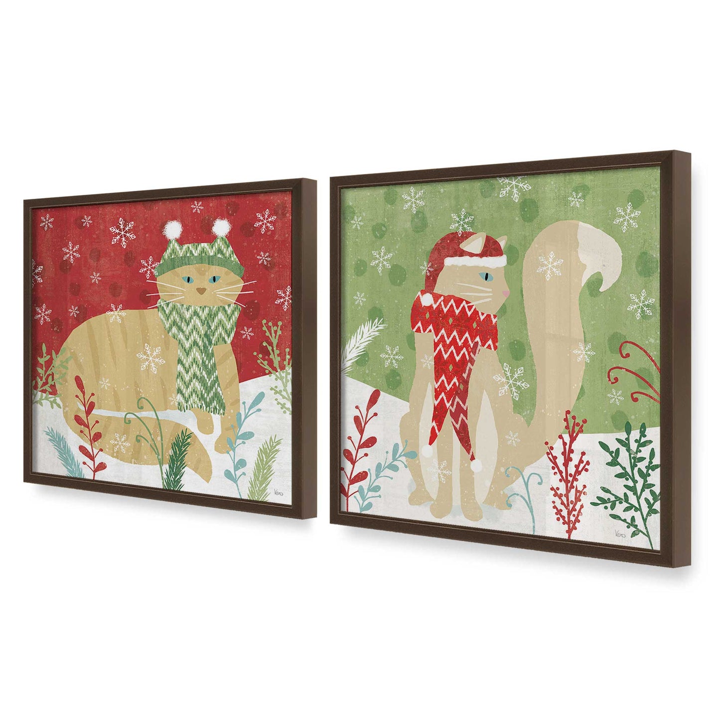 [Color:Belvinder Brown], Picture of art in a Belvinder Brown frame at an angle