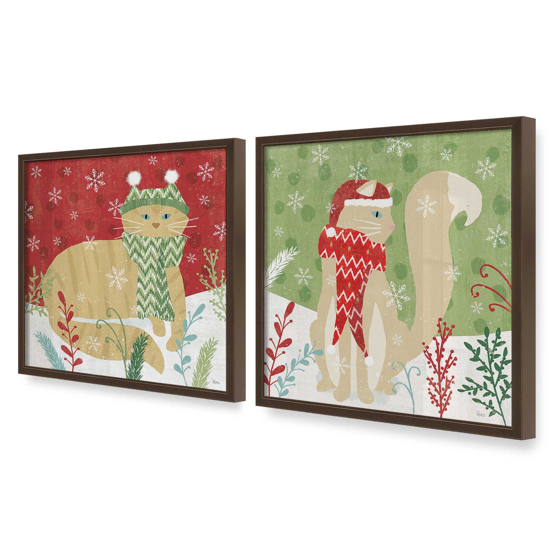 [Color:Belvinder Brown], Picture of art in a Belvinder Brown frame at an angle