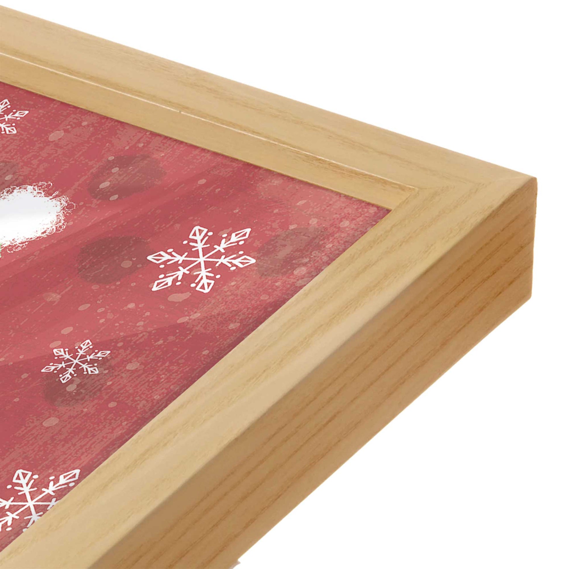 [Color:American Maple], Picture of art in an American Maple frame of the corner