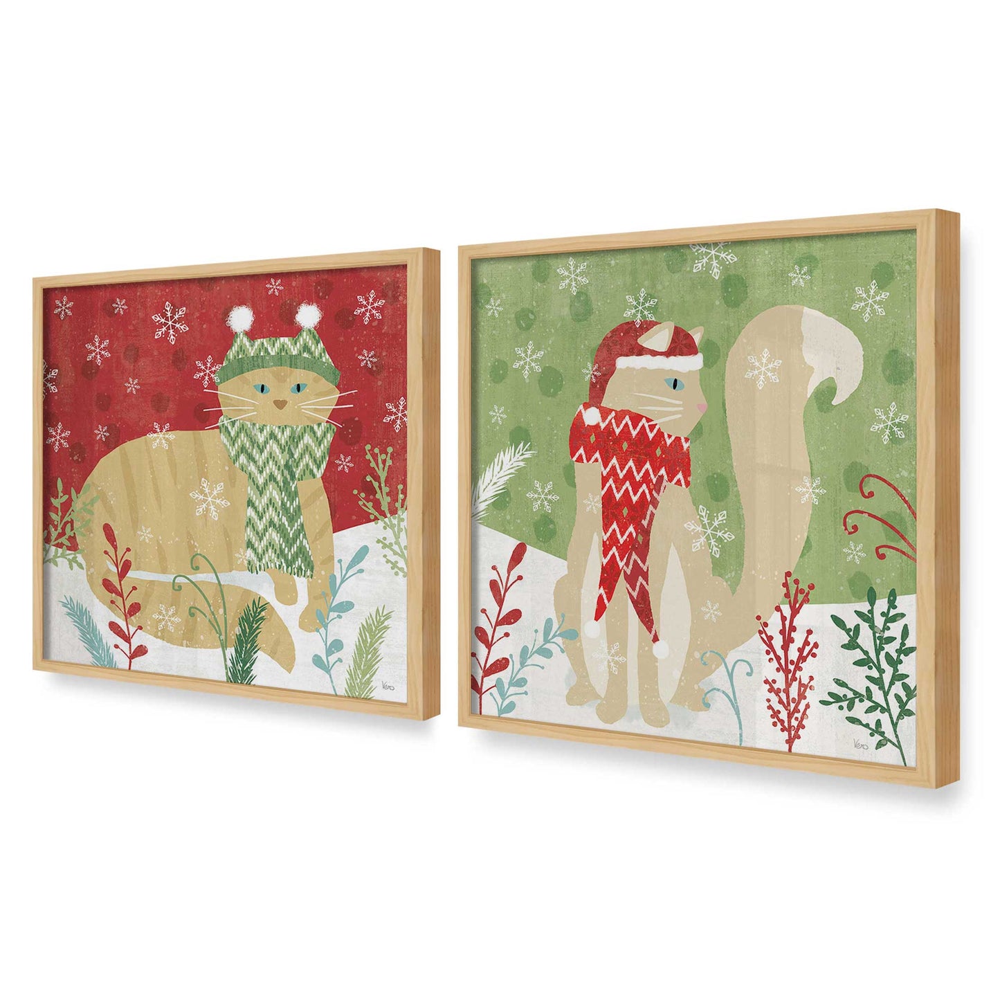 [Color:American Maple], Picture of art in an American Maple frame at an angle