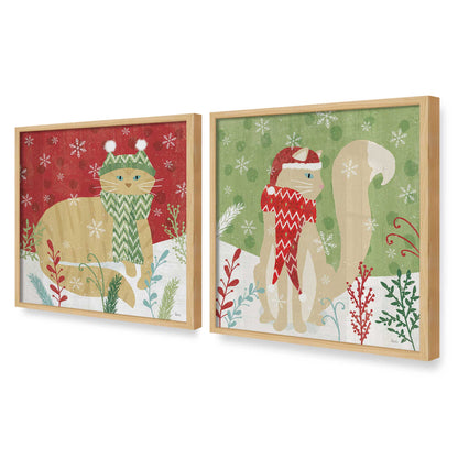 [Color:American Maple], Picture of art in an American Maple frame at an angle