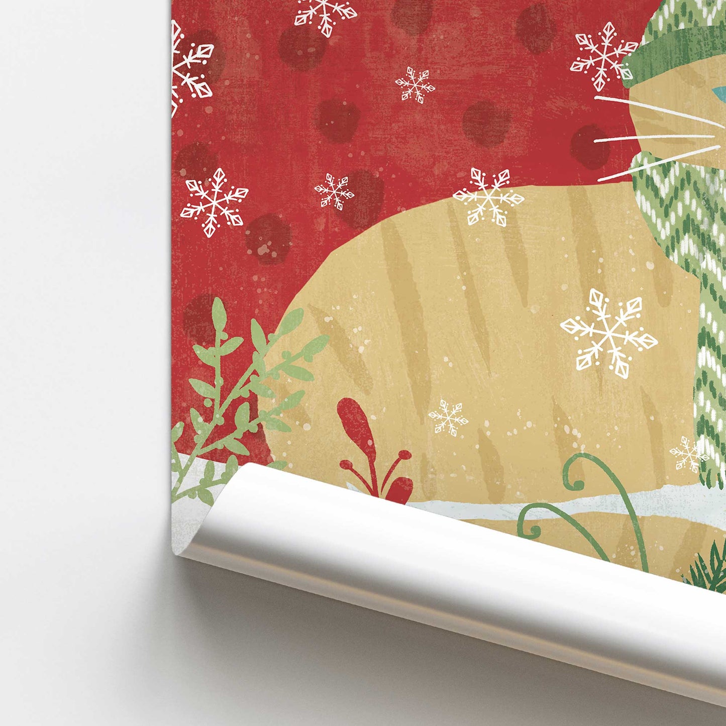 [color:Rolled Print], Picture of close up of art