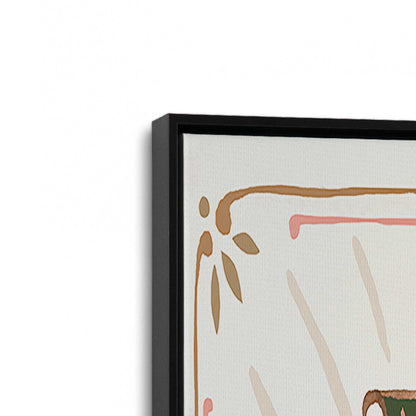 [Color:Satin Black], Picture of art in a Satin Black frame at an angle