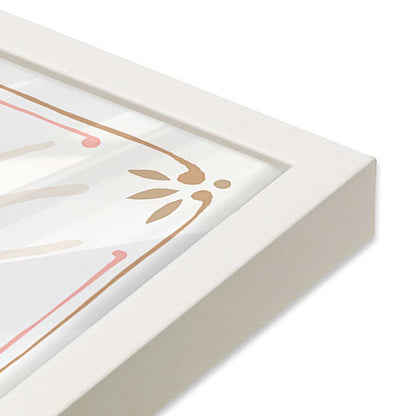 [Color:Opaque White], Picture of art in an Opaque White frame of the corner