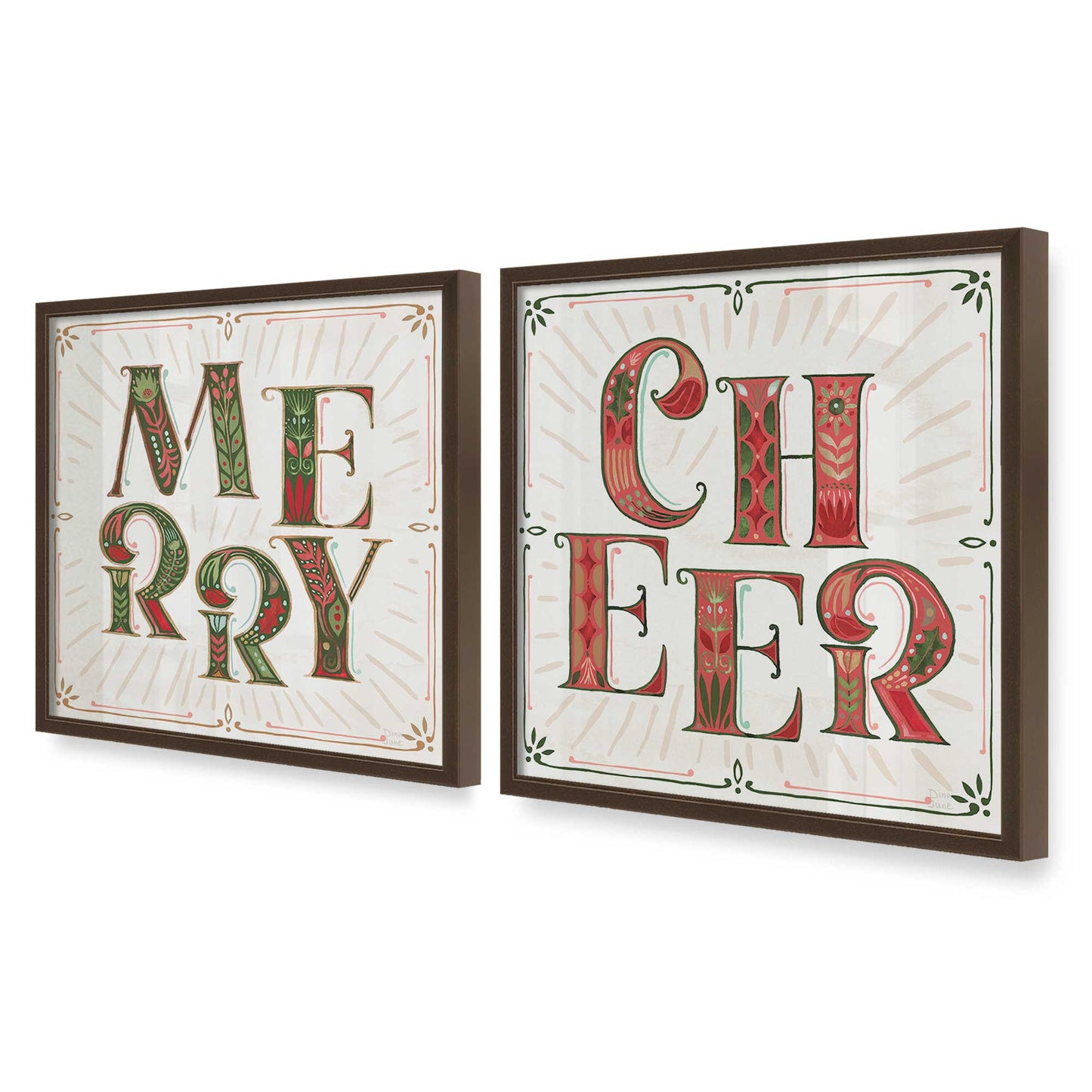 [Color:Belvinder Brown], Picture of art in a Belvinder Brown frame at an angle