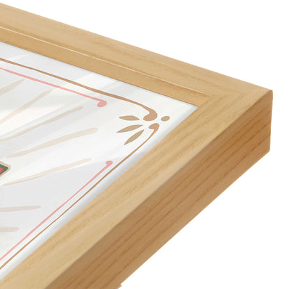 [Color:American Maple], Picture of art in an American Maple frame of the corner