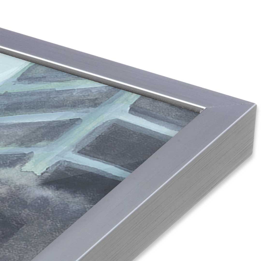 [Color:Polished Chrome], Picture of art in a Polished Chrome frame at an angle