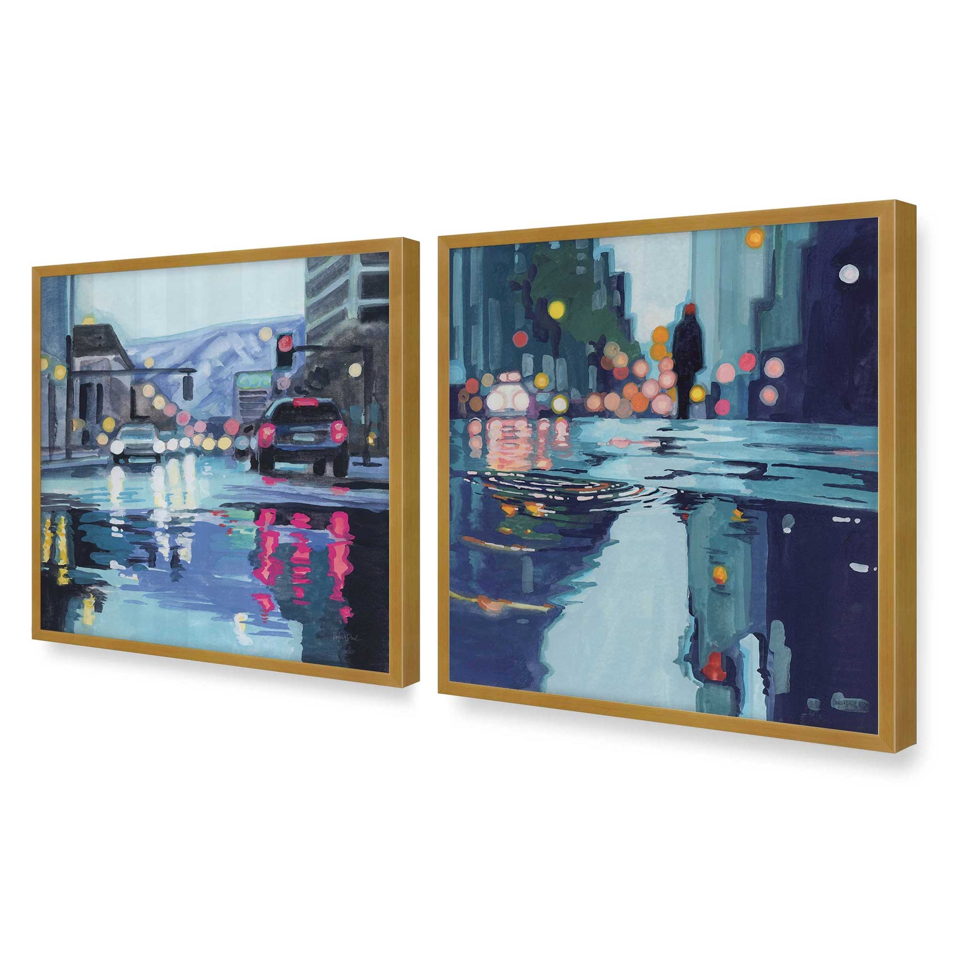 [Color:Polished Gold], Picture of art in a Polished Gold frame of the corner
