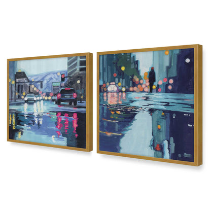 [Color:Polished Gold], Picture of art in a Polished Gold frame of the corner
