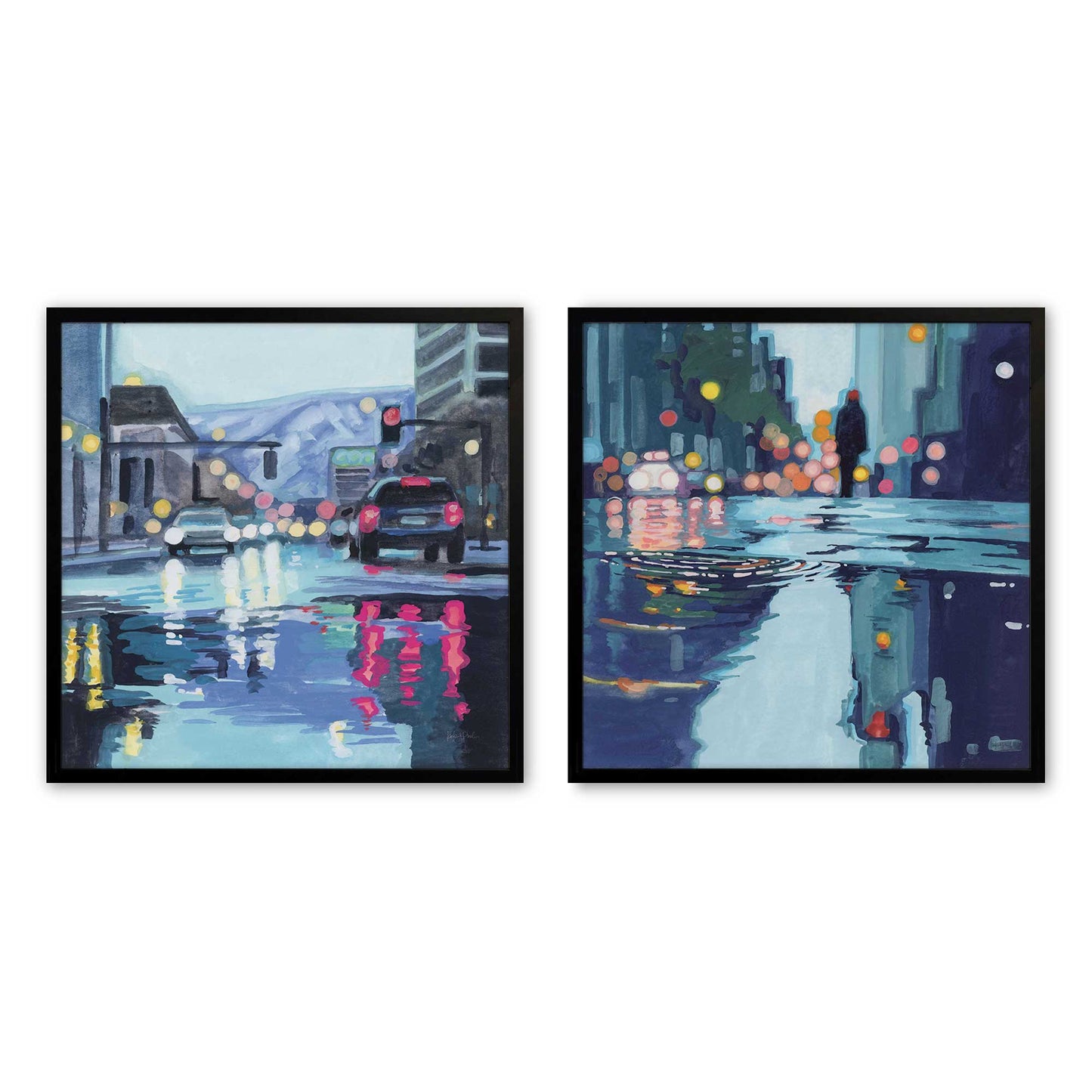 [Color:Satin Black], Picture of art in a Satin Black frame