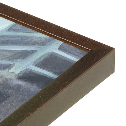 [Color:Belvinder Brown], Picture of art in a Belvinder Brown frame of the corner