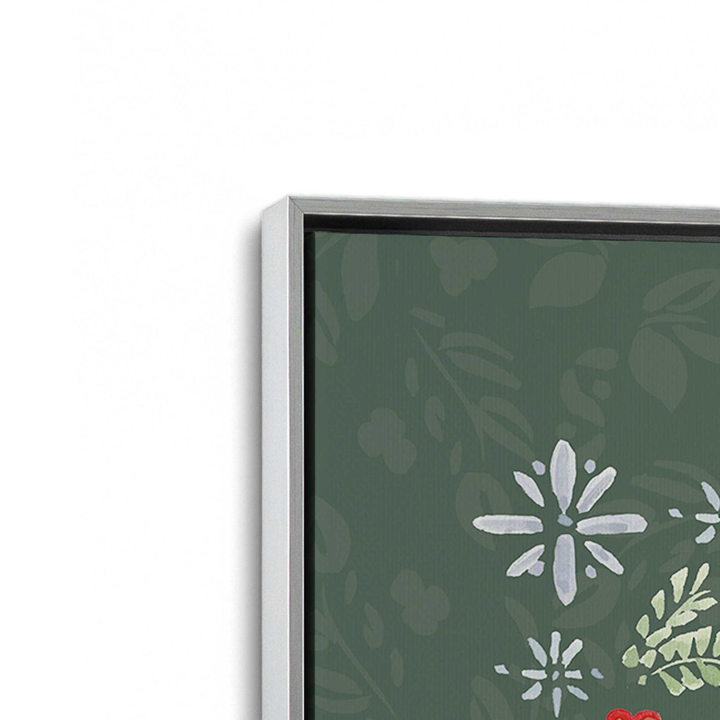 [Color:Polished Chrome], Picture of art in a Polished Chrome frame at an angle