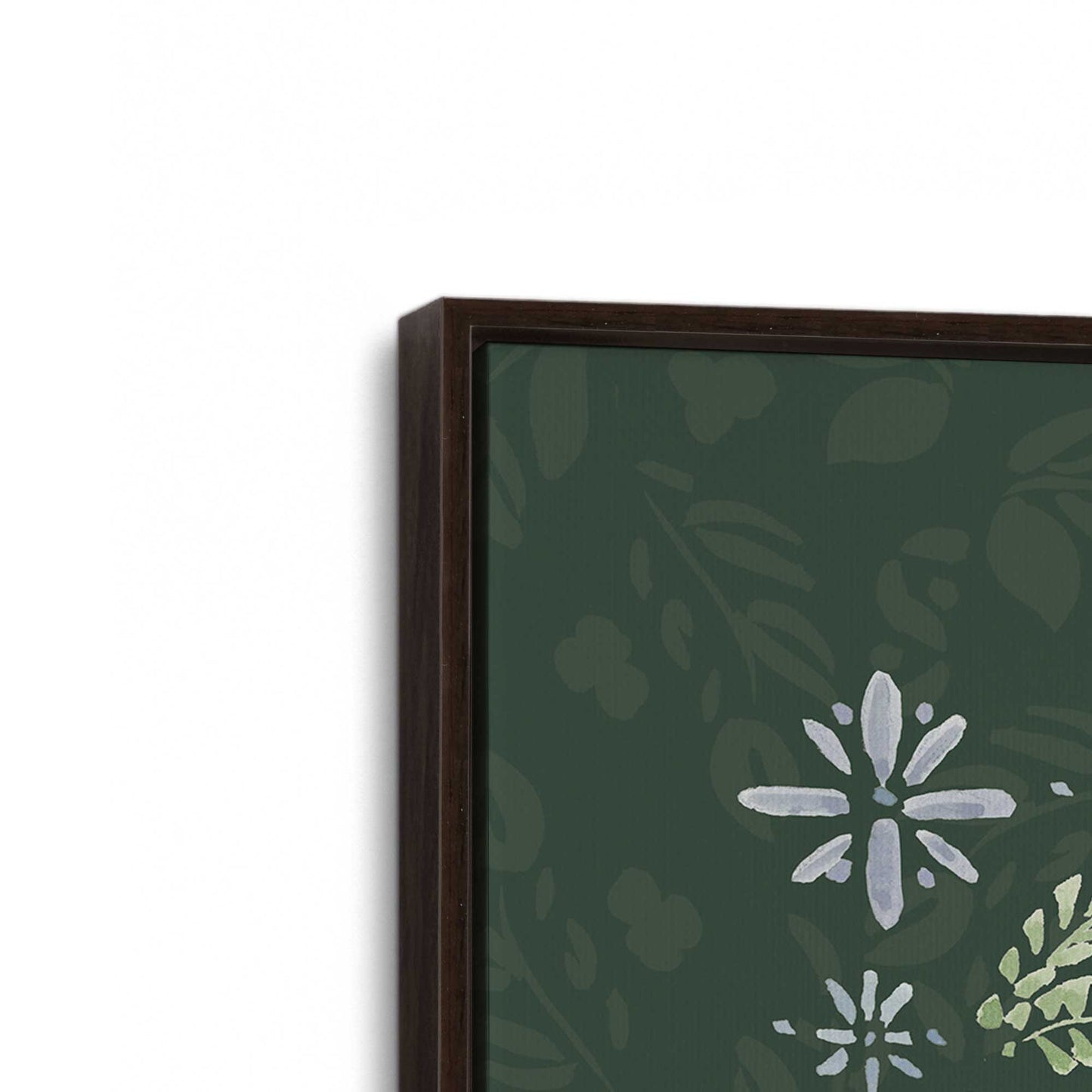 [Color:Espresso], Picture of art in an Espresso frame at an angle