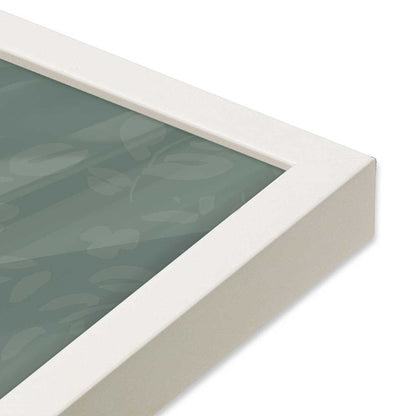 [Color:Opaque White], Picture of art in an Opaque White frame of the corner