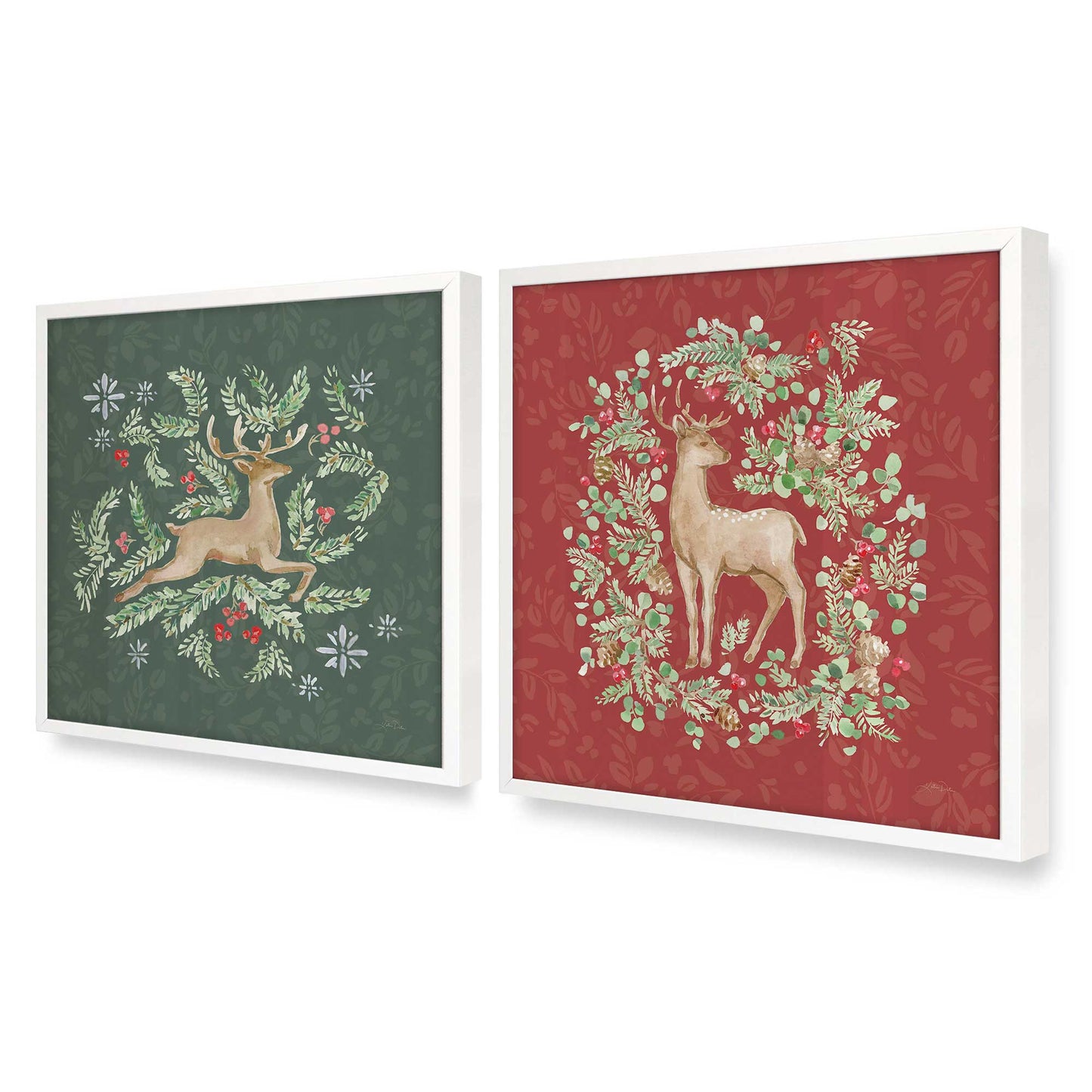 [Color:Opaque White], Picture of art in an Opaque White frame at an angle