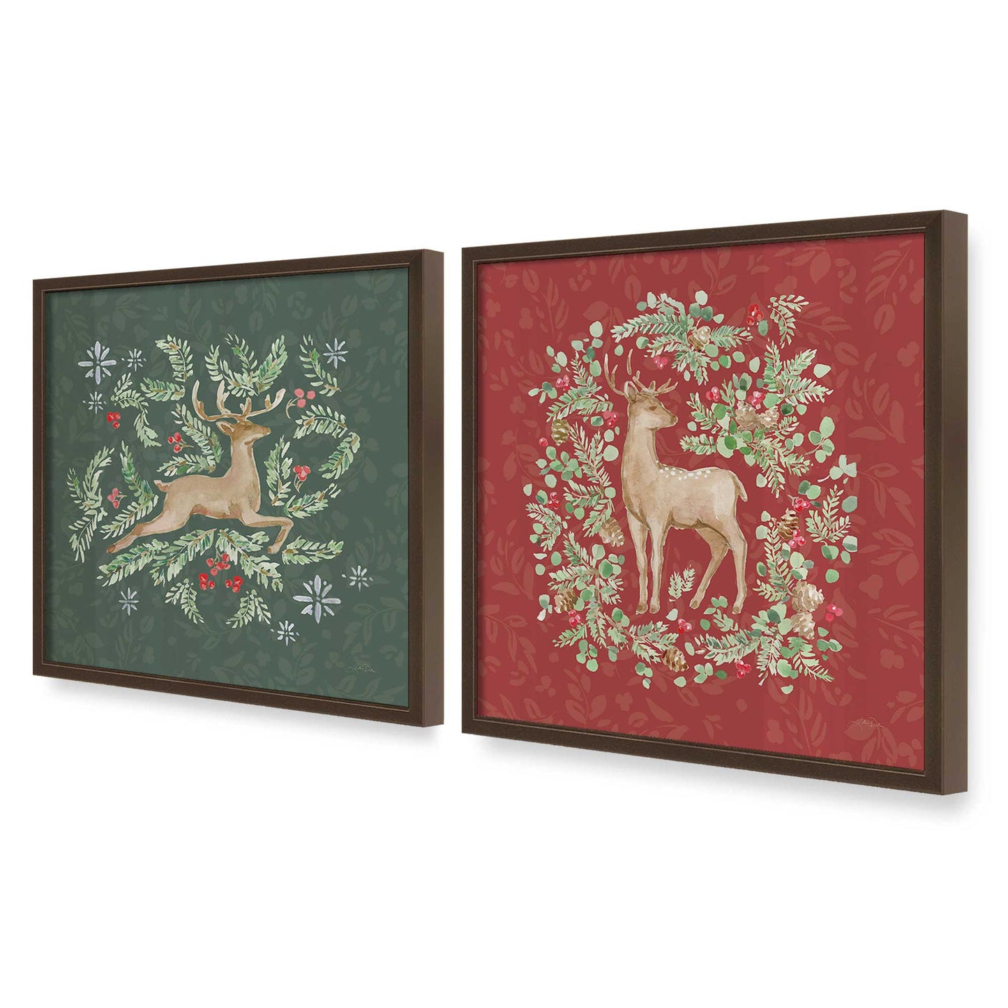 [Color:Belvinder Brown], Picture of art in a Belvinder Brown frame at an angle