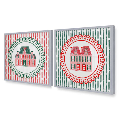 [Color:Polished Chrome], Picture of art in a Polished Chrome frame of the corner