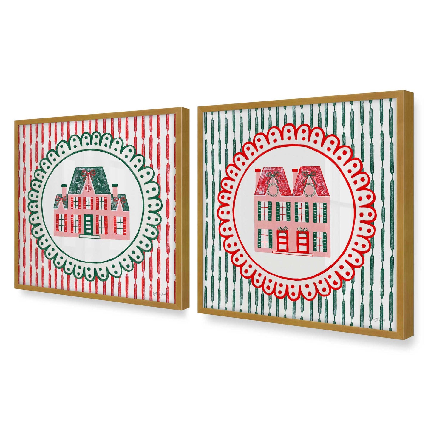 [Color:Polished Gold], Picture of art in a Polished Gold frame of the corner