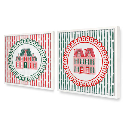 [Color:Opaque White], Picture of art in an Opaque White frame at an angle