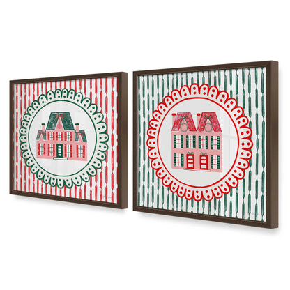 [Color:Belvinder Brown], Picture of art in a Belvinder Brown frame at an angle