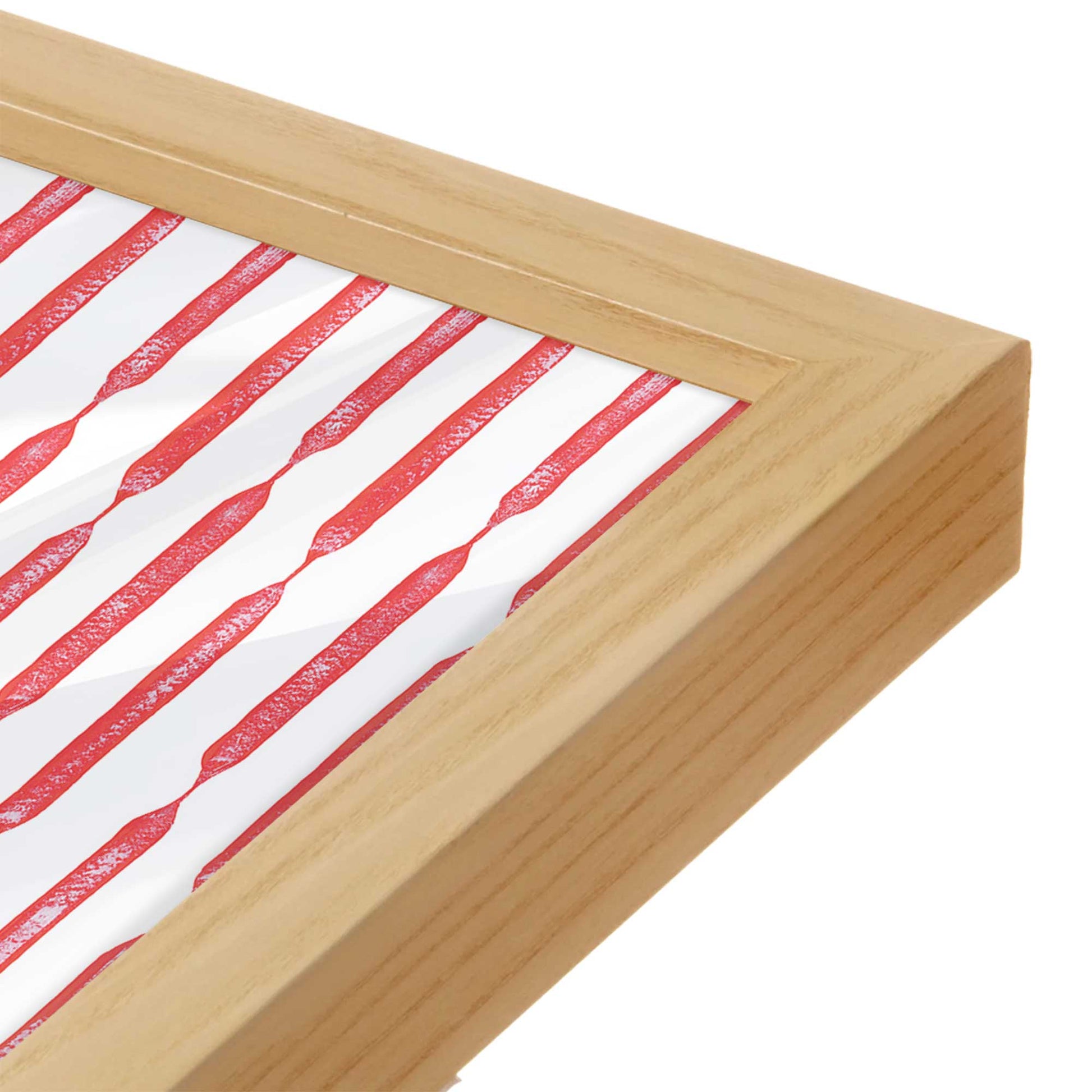 [Color:American Maple], Picture of art in an American Maple frame of the corner