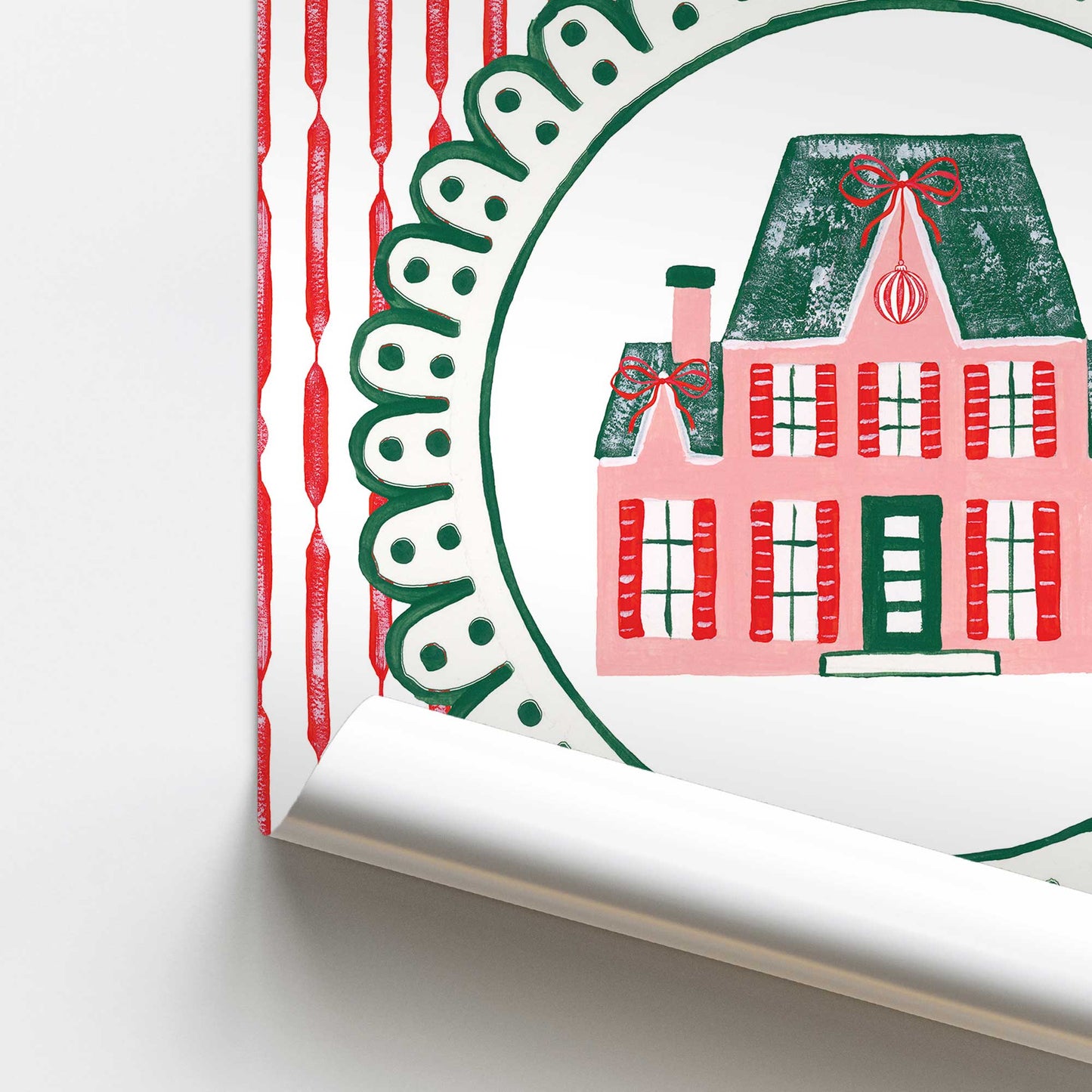 [color:Rolled Print], Picture of close up of art