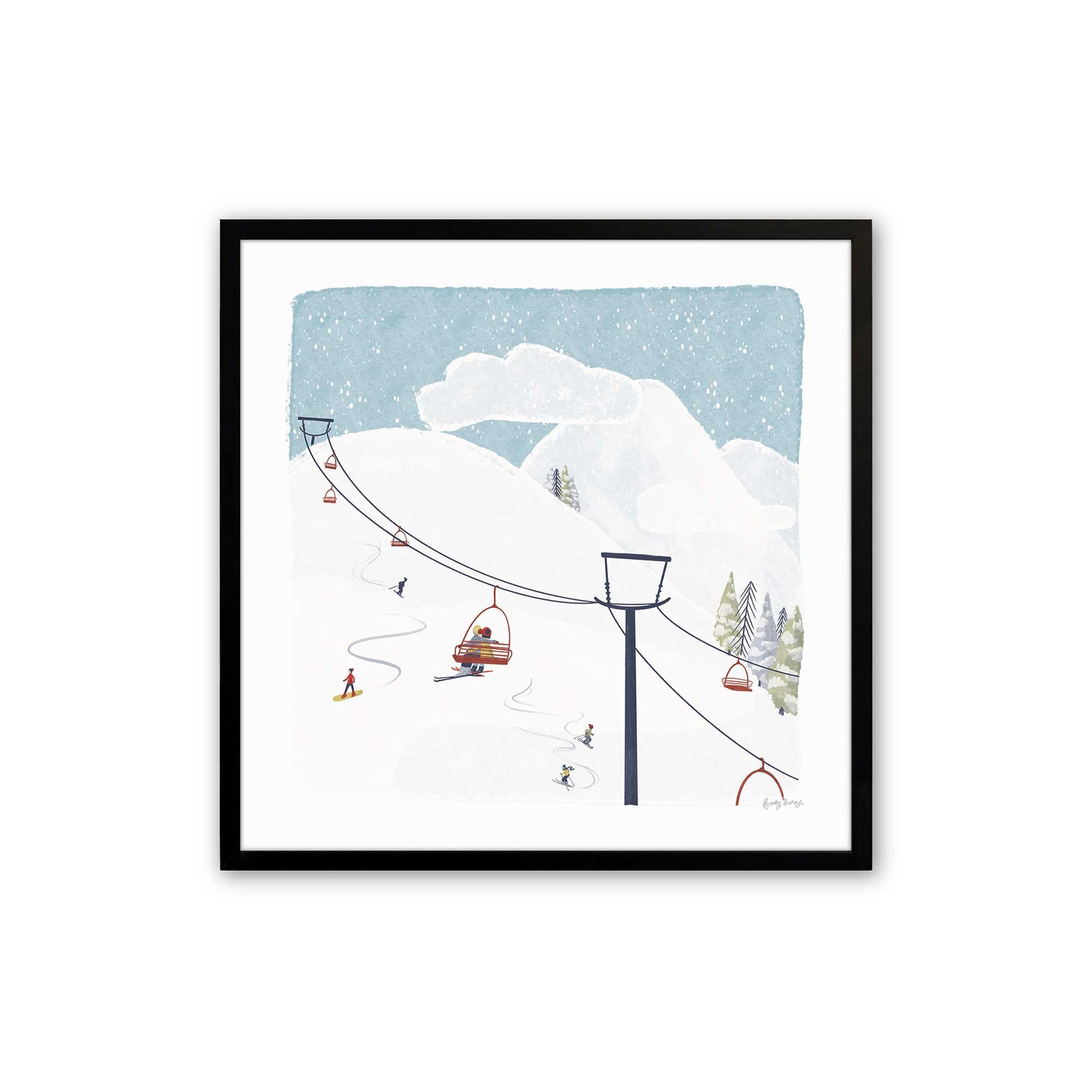 [Color:Satin Black], Picture of art in a Satin Black frame
