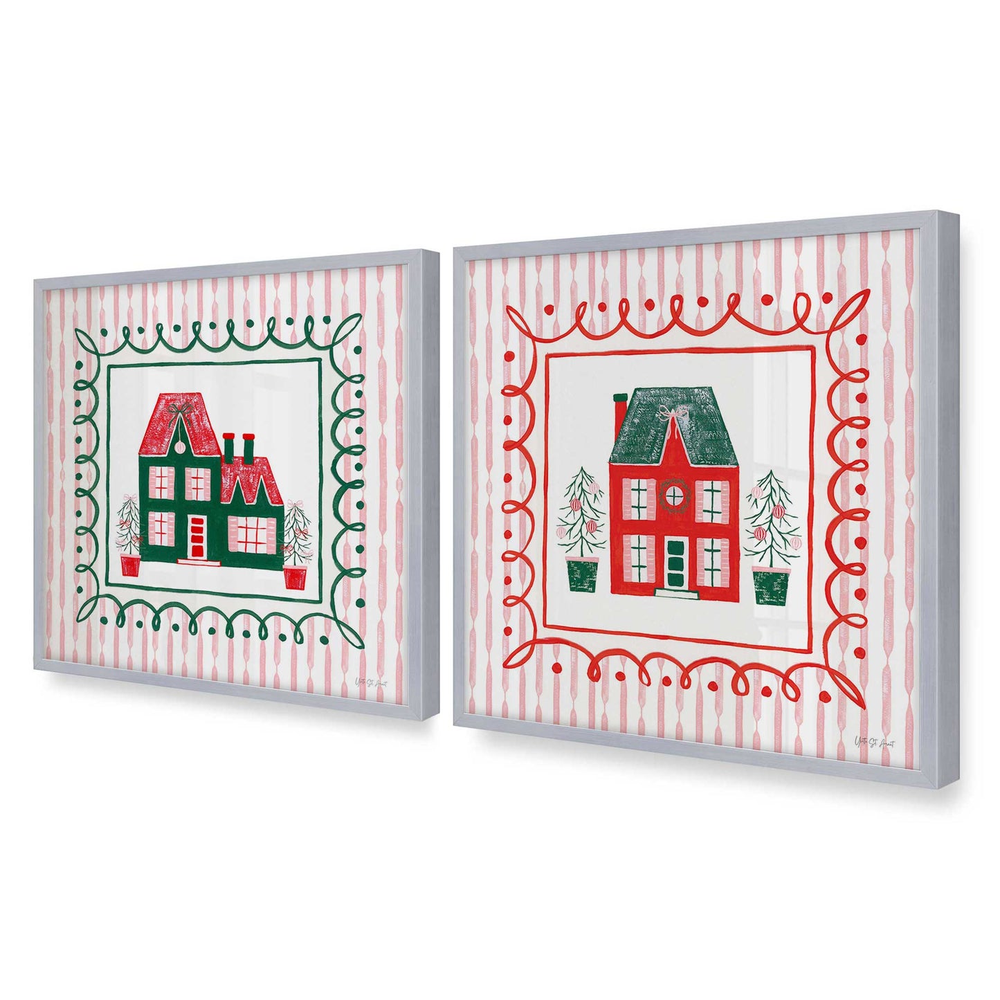 [Color:Polished Chrome], Picture of art in a Polished Chrome frame of the corner