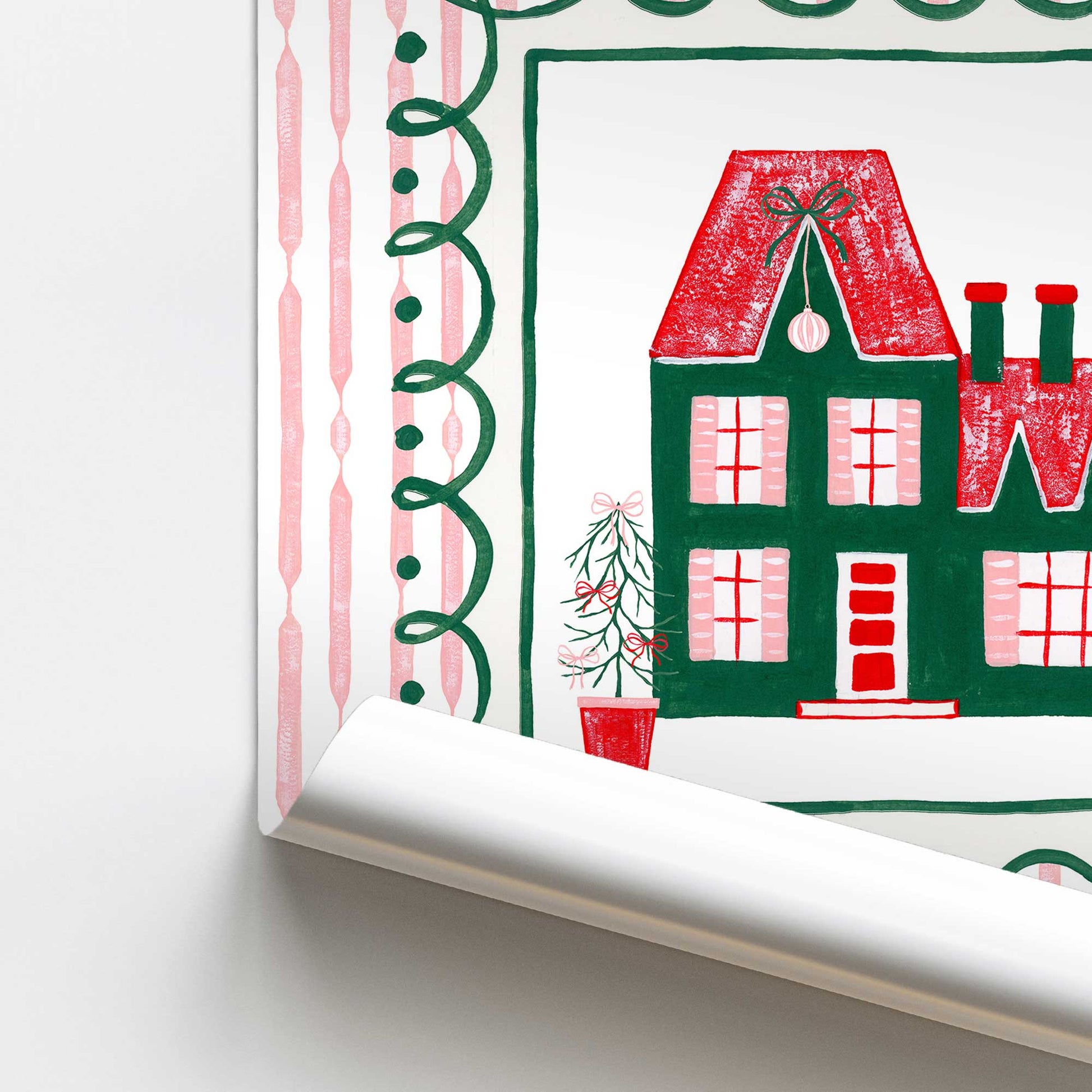 [color:Rolled Print], Picture of close up of art