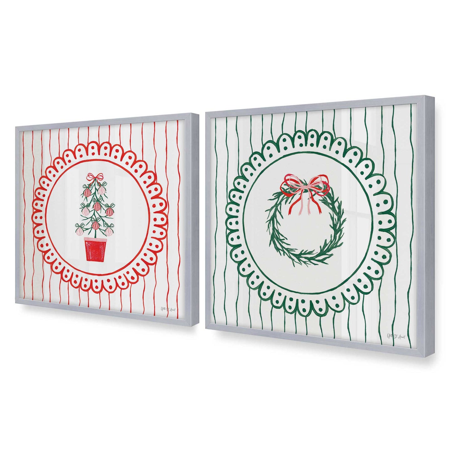 [Color:Polished Chrome], Picture of art in a Polished Chrome frame of the corner