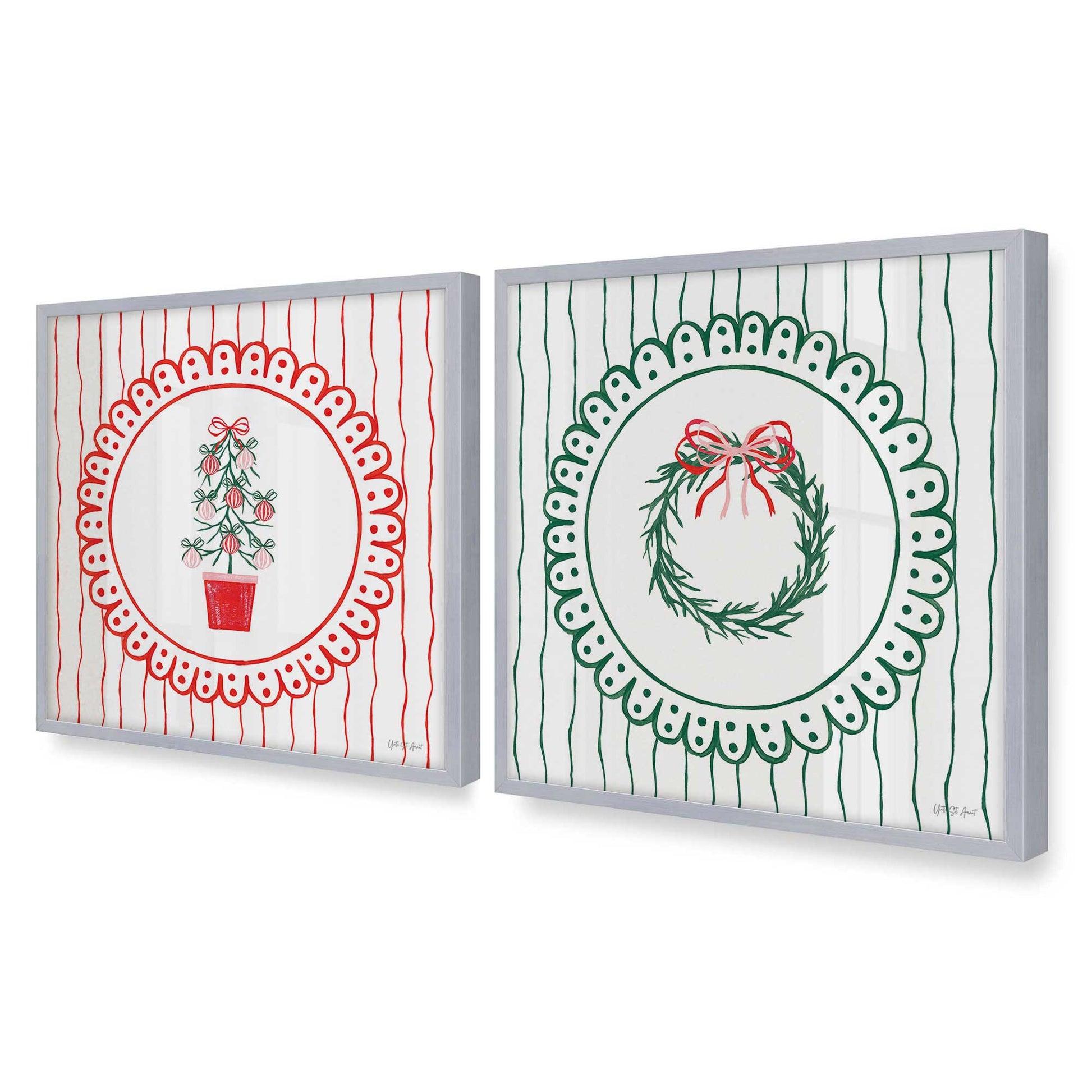 [Color:Polished Chrome], Picture of art in a Polished Chrome frame of the corner